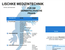 Tablet Screenshot of lischke-medizintechnik.de